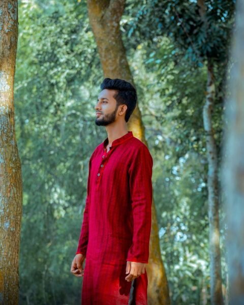 Festive Red Panjabi