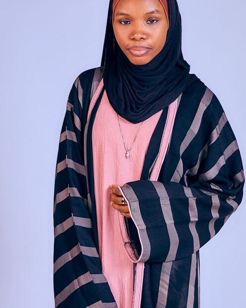 Premium Striped Abaya