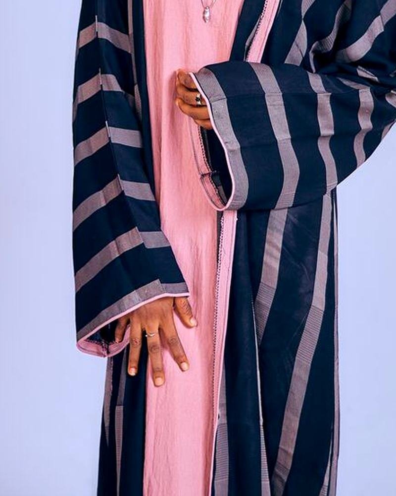 Premium Striped Abaya